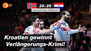 Halbfinale Norwegen  Kroatien 2829  Highlights  HandballEM 2020  ZDF [upl. by Eijneb]