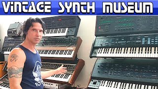 VINTAGE SYNTHESIZER MUSEUM  Synth Studio Tour [upl. by Ydnic517]