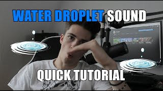 Water Droplet sound effect Quick Tutorial  Quick Beatbox Tutorial 1 [upl. by Nord]