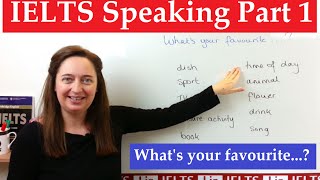 IELTS speaking part 1 Whats your favourite [upl. by Aenit]