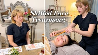 ASMR Young and Skilled Therapist session FACE amp SCALP GUA SHA FACIAL MASK [upl. by Aikel933]