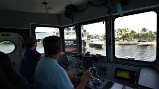 Pulling A Ship Tug Boat Captain Avoids Bad Boaters  Miami River [upl. by Lynne]