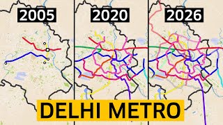 How Delhi Metro Became Indias Largest Metro Network [upl. by Gasser93]