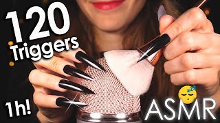 ASMR 120 Best Triggers For Sleep amp Deep Relaxation 😴 1Hr No Talking [upl. by Verada]