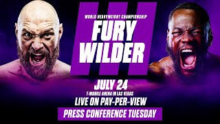 Tyson Fury vs Deontay Wilder III Los Angeles Press Conference [upl. by Lladnarc]