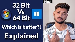 32bit vs 64bit Which is Better Explained  Hindi [upl. by Durst232]