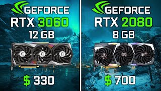 NVIDIA RTX 3060 vs RTX 2080  Test in 6 Games [upl. by Russom]