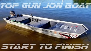 Amazing DIY Jon Boat Build  Start To Finish [upl. by Phaih]