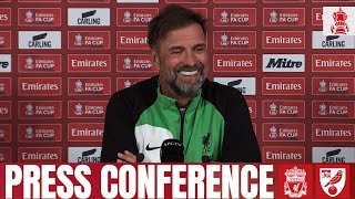 Jürgen Klopps FA Cup press conference  Liverpool vs Norwich [upl. by Atiuqcaj]