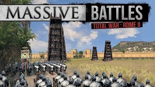 Total War Rome 2 Empire Divided  Sassanid Siege Massive Battles [upl. by Clemente80]