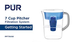 PUR Pitcher Filtration System PPT700W  Getting Started [upl. by Changaris]