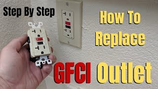 How To Replace A GFCI Outlet  Step By Step [upl. by Anelrad19]