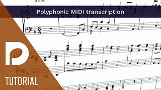 Polyphonic MIDI transcription  Introducing Dorico 4 [upl. by Matazzoni]