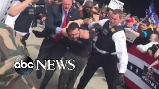 Trump Protester Rushes Stage at Ohio Rally [upl. by Yance273]