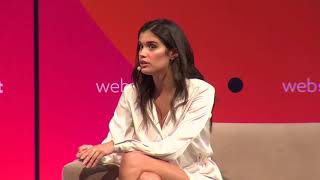 Sara Sampaio speaks at WebSummit  11917 [upl. by Ahtikal623]