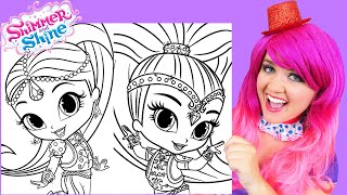 How To Color Shimmer and Shine  Markers [upl. by Felton401]