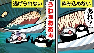 【アニメ】クジラに飲み込まれるとどうなるのか？Whales swallow penguins [upl. by Amadeus]