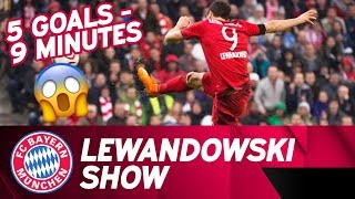 5⃣ Goals in 9⃣ Minutes Lewandowski Show  Time Lapse  FC Bayern  VfL Wolfsburg [upl. by Ennoitna733]