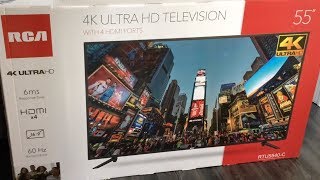 RCA 55” 4K Ultra HD Television UNBOXING  RTU5540C [upl. by Delacourt]