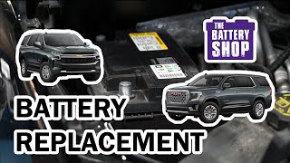 Chevrolet Suburban Tahoe amp GMC Yukon 2007present  New Battery Install [upl. by Clemmie290]