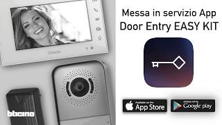 BTicino Easy Kit connessi associazione con App Door Entry EASY KIT [upl. by Kyrstin]