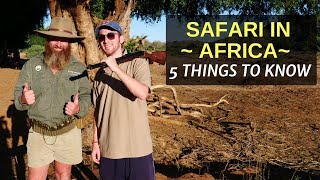 5 Things to Know Before Booking a SAFARI in AFRICA [upl. by Seiber]