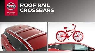 Roof Rail Crossbars  Genuine Nissan Accessories [upl. by Armand]