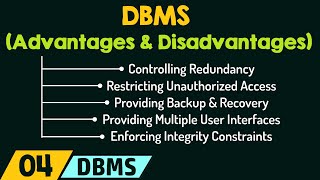 Advantages amp Disadvantages of DBMS [upl. by Daisey]