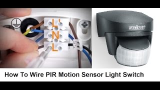 How To Wire PIR Motion Sensor Light Switch [upl. by Yelena]