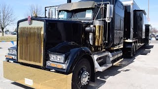 Badass Trucking and Badass RVs 1995 KenworthW900 and custom RV trailer [upl. by Allenrac]