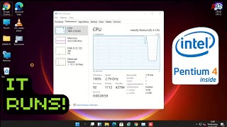 Windows 11 On Pentium 4 [upl. by Yeroc]