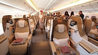 Boeing 777200LR Business Class Tour  Emirates Airline [upl. by Fanechka]