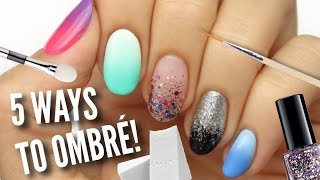 5 Ways To Get Ombre  Gradient Nails [upl. by Oriel]