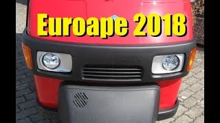 Neues Ape 50 Modell zur Euroape 2018  Die Apeschrauber [upl. by Henson]