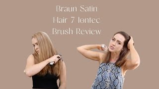 Beauticate Braun Satin Hair 7 Iontec Brush Review [upl. by Ettenuahs]