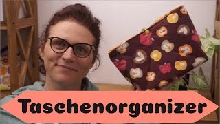 Taschenorganizer nähen  kostenloses Schnittmuster [upl. by Douville]