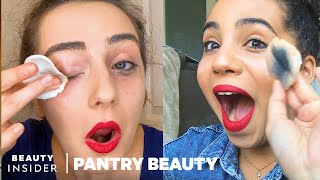 The Best Way To Take Off Makeup Without Makeup Remover  Pantry Beauty [upl. by Aisekal]