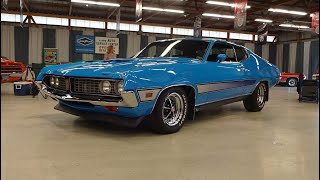 1971 Ford Torino GT in Grabber Blue amp Engine Sound on My Car Story with Lou Costabile [upl. by Eadnus]