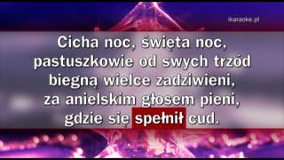 Kolęda  Cicha noc karaoke [upl. by Rosner]