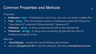 C Windows Form Controls OpenFileDialog [upl. by Corena]