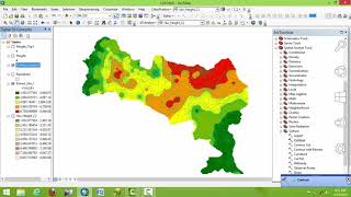 interpolation Analysis Using ArcGIS [upl. by Niltiak]