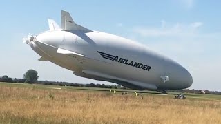 Airlander 10 crash closeup amp slow motion [upl. by Ponzo623]