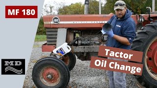 Massey Ferguson 180 Oil Change [upl. by Nath]