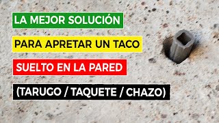 Cómo Apretar un Taco Suelto en la Pared 🧰 [upl. by Nayrbo]