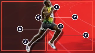 Usain Bolt Running Technique How to Run Faster [upl. by Yezdnil]