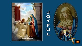 ROSARY JOYFUL MYSTERY MON amp SAT PLAIN BACKGROUND [upl. by Nois628]