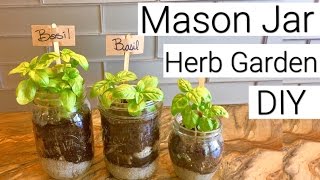 DIY Mason Jar Herb Garden [upl. by Benioff]