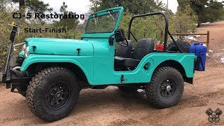 1965 Jeep CJ5 Restoration Full Video [upl. by Harehs]