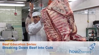 Breaking Down Beef Into Cuts Beef Education Butcher Series [upl. by Atir]