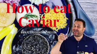 How to Eat Caviar икра [upl. by Ressay]